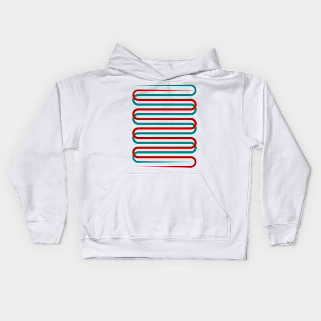 Abstract lines Kids Hoodie by Tuye Project